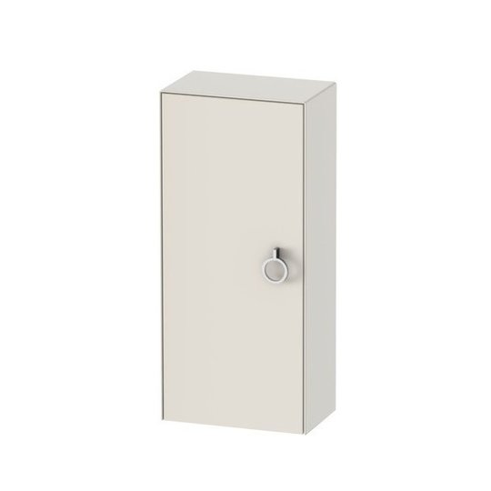 Підвісний пенал 40х80 см, петлі зліва Duravit White Tulip, білий сатиновий матовий (WT1323L3939) Duravit Пенали