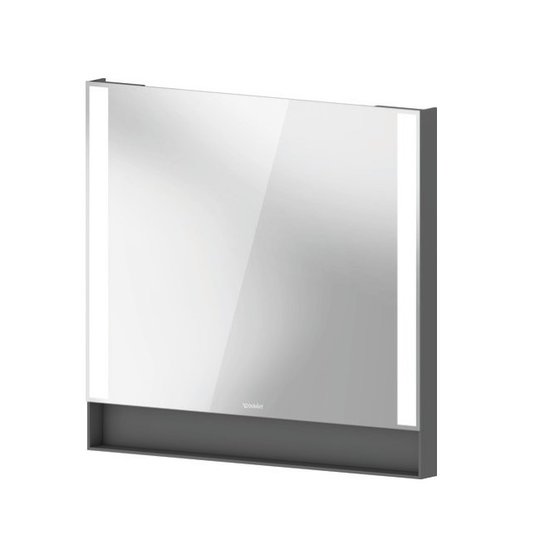 Зеркало с подсветкой и обогревом 80х75 см, Duravit Qatego, графит матовый (QA7082049490100) Duravit Зеркала