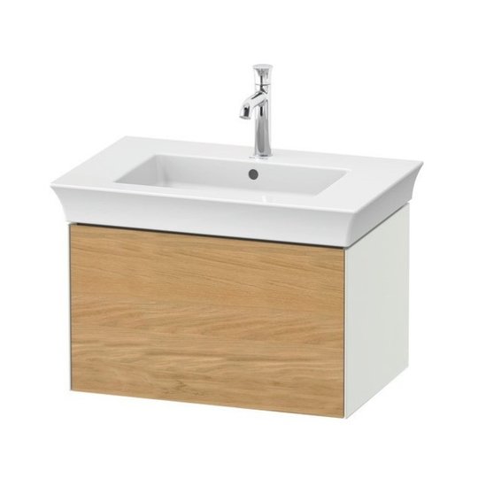 Тумба підвісна під раковину, 68, 4х41 см Duravit White Tulip, дуб / білий матовий (WT42410H536) Duravit Тумби