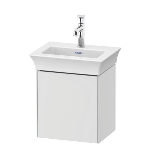 Тумба підвісна під раковину петлі зліва, 38, 4х41 см Duravit White Tulip, білий (WT4240L8585) Duravit Тумби