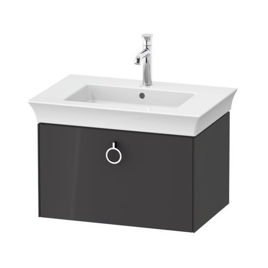 Тумба подвесная под раковину 68,4 см Duravit White Tulip, графит (WT42510H1H1) Duravit Тумбы