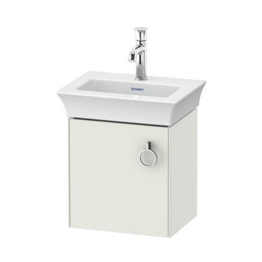 Тумба підвісна під раковину петлі зліва, 38, 4х41 см Duravit White Tulip, білий матовий (WT4250L3636) Duravit Тумби
