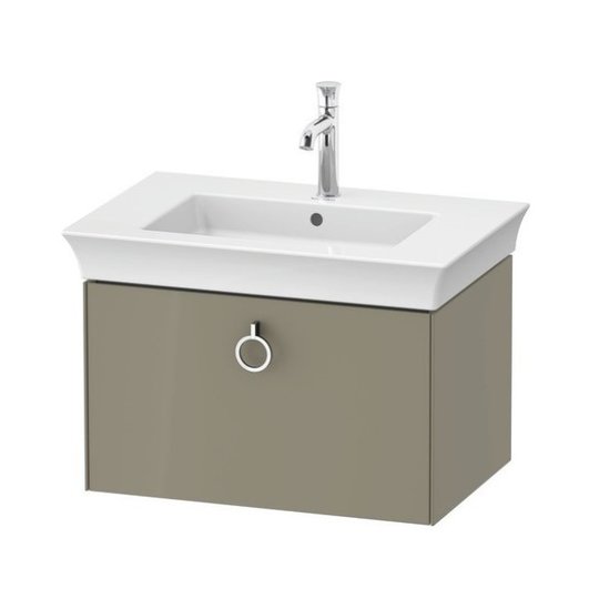 Тумба подвесная под раковину 68,4 см Duravit White Tulip, серый камень (WT42510H2H2) Duravit Тумбы