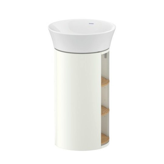 Тумба напольная под раковину, 41х75 см Duravit White Tulip, белый матовый/дуб (WT42390H536) Duravit Тумбы