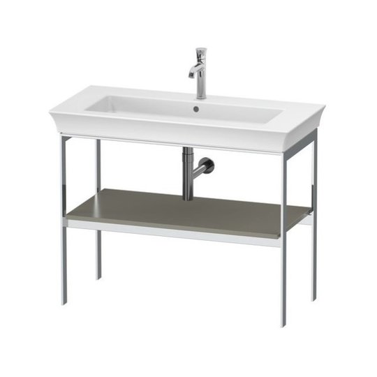 Консоль підлогова 98,4 см, Duravit White Tulip, сірий камінь матовий (WT454109292) Duravit Консоль