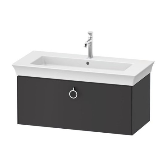 Тумба подвесная под раковину 98,4 см Duravit White Tulip, графит матовый (WT425205858) Duravit Тумбы