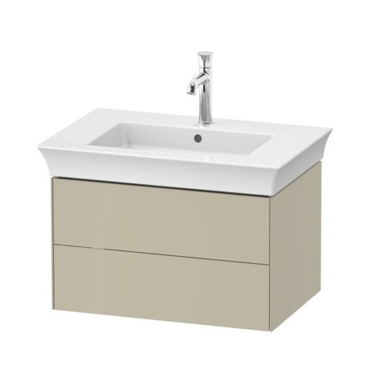 Тумба подвесная под раковину с 2-мя ящиками, 68,4 см Duravit White Tulip, серо-коричневый (WT43410H3H3) Duravit Тумбы
