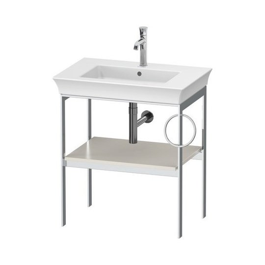 Консоль напольная 68,4 см, полотенцесушитель справа, Duravit White Tulip, белый сатиновый матовый (WT4543R3939) Duravit Консоль