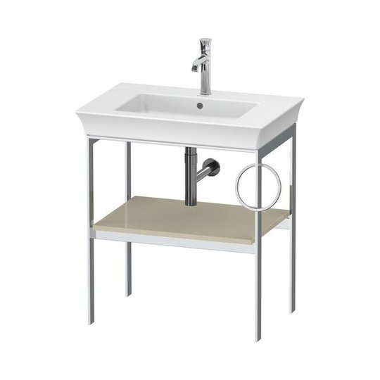 Консоль підлогова 68,4 см, полотенцесушитель праворуч, Duravit White Tulip, сіро-коричневий (WT4543RH3H3) Duravit Консоль