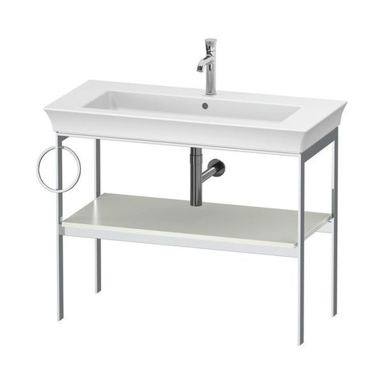 Консоль напольная 98,4 см, полотенцесушитель слева, Duravit White Tulip, белый матовый (WT4544L3636) Duravit Консоль