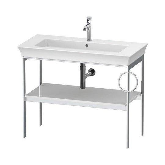 Консоль напольная 98,4 см, полотенцесушитель справа, Duravit White Tulip, белый (WT4544R8585) Duravit Консоль