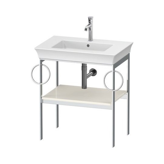 Консоль підлогова 68,4 см 2 рушникосушки, Duravit White Tulip, скандинавський білий (WT4546BH4H4) Duravit Консоль
