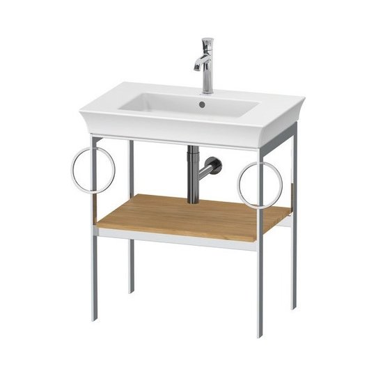 Консоль напольная 68,4 см 2 полотенцесушителя, Duravit White Tulip, дуб натуральный (WT4546BH5H5) Duravit Консоль