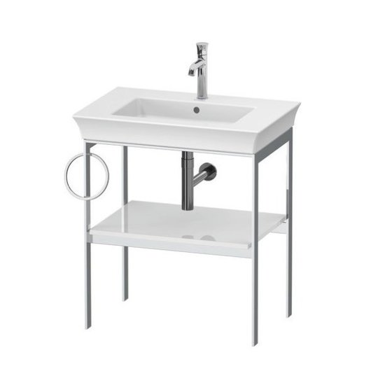 Консоль підлогова 68,4 см, полотенцесушитель зліва, Duravit White Tulip, білий (WT4543L8585) Duravit Консоль