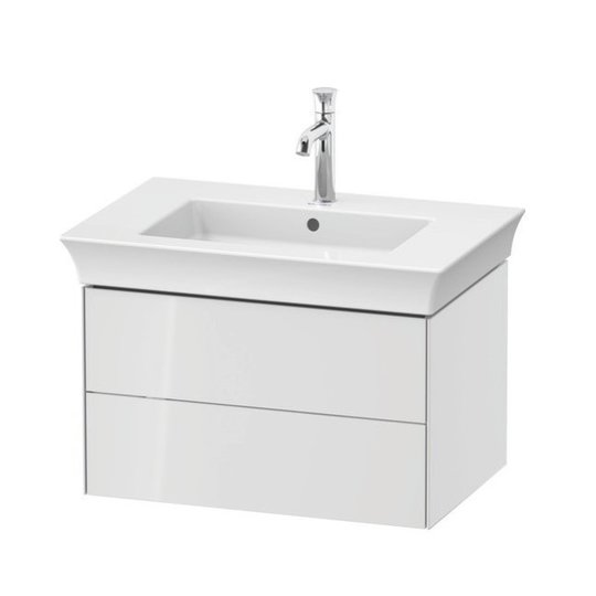 Тумба подвесная под раковину с 2-мя ящиками, 68,4 см Duravit White Tulip, белый (WT434108585) Duravit Тумбы