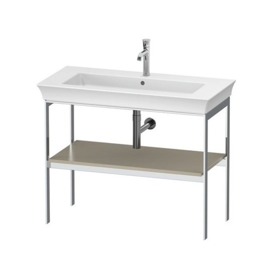 Консоль напольная 98,4 см, Duravit White Tulip, серо-коричневый матовый (WT454106060) Duravit Консоль