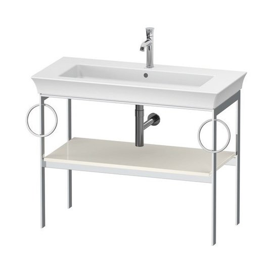 Консоль підлогова 98,4 см 2 рушникосушки, Duravit White Tulip, скандинавський білий (WT4547BH4H4) Duravit Консоль