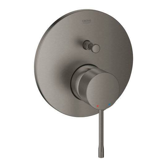 Смеситель для душа с переключателем на 2 потребителя Grohe Essence New, темный графит матовый (24058AL1) Для ванны, Для душа Графит, Черный, Черный матовый