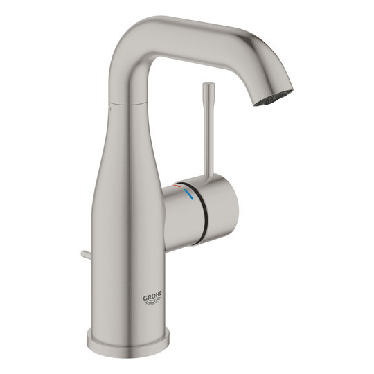Смеситель для раковины Grohe Essence New M-Size, нержавеющая сталь (24173DC1) Для раковины Нерж. сталь