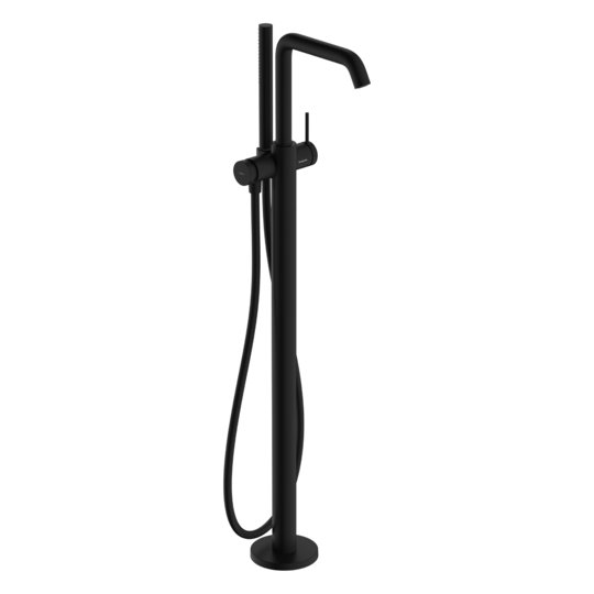 Смеситель для ванны напольный Hansgrohe Tecturis S, черный матовый (73440670) Для ванны Черный матовый