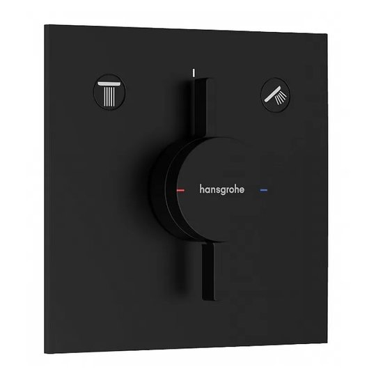 Смеситель скрытого монтажа для душа Hansgrohe DuoTurn E, черный матовый (75417670) Для душа Черный матовый