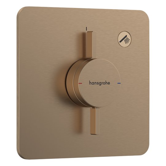 Смеситель скрытого монтажа для душа Hansgrohe DuoTurn Q, бронза (75614140) Для душа Бронза