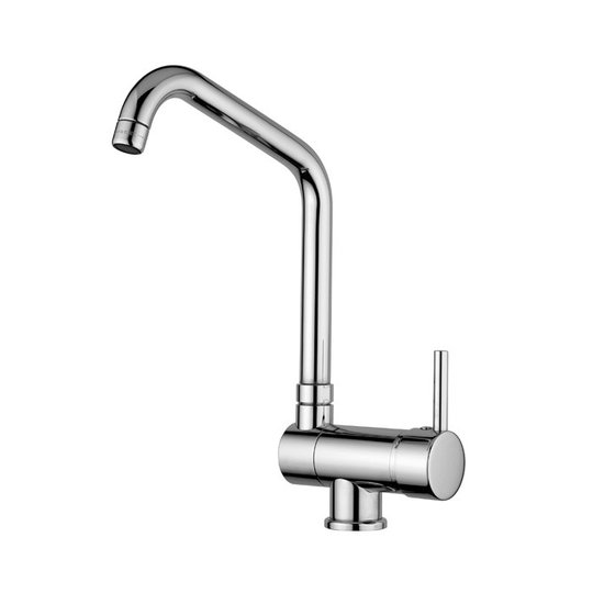 Змішувач для кухні з двоструминним ручним душем Quadro Design Brass, хром (335/3 CR) Для кухні Хром