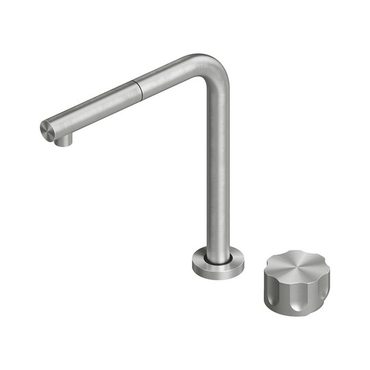 Смеситель для кухни с дистанционным управлением Quadro Design Inox, нерж. сталь (463.17 AS) Для кухни Нерж. сталь