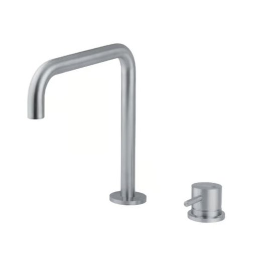 Смеситель для кухни с дистанционным управлением Quadro Design Inox, нерж. сталь (409 AS) Для кухни Нерж. сталь
