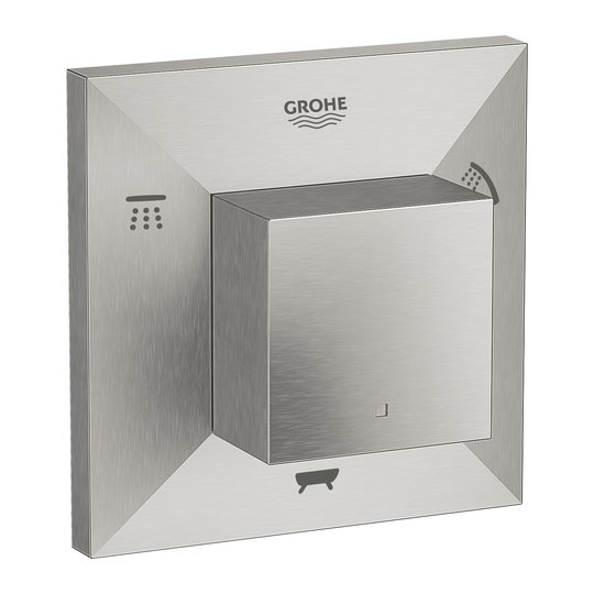 Переключатель на 3 положения Grohe Allure Brilliant, нержавеющая сталь (19798DC0) Grohe Коллекция Allure Brilliant 