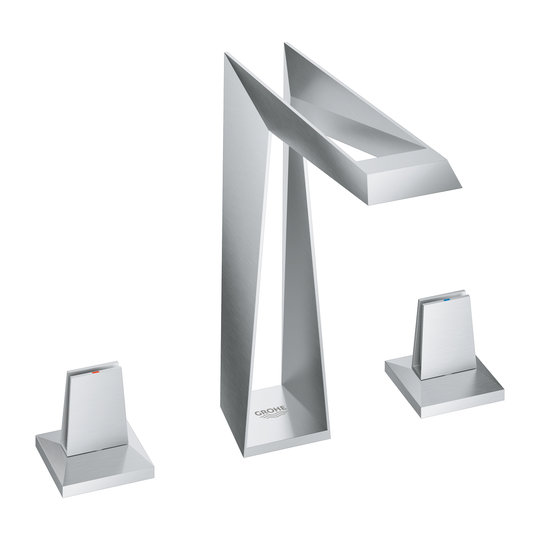 Смеситель для раковины Grohe Allure Brilliant Icon 3D, нержавеющая сталь матовая (20603SD0) Для раковины Нерж. сталь