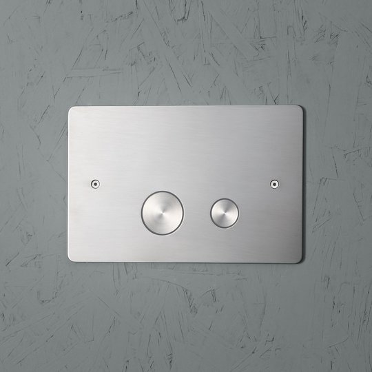 Клавіша змиву Quadro Design, нерж. сталь (PC001 / 1 AS) Механічні Для унітазів Механічні