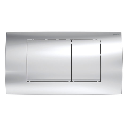 Клавиша смыва Geberit Twinline30, хром глянцевый (115.899.KH.1) Механическая Для унитазов Механическая