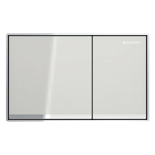 Клавиша смыва уровень со стеной Geberit Omega60, песочно-серый (115.081.JL.1) Механическая Для унитазов Механическая