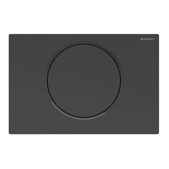 Клавиша смыва Geberit Sigma10, черный матовый (115.758.16.5) Механическая Для унитазов Механическая