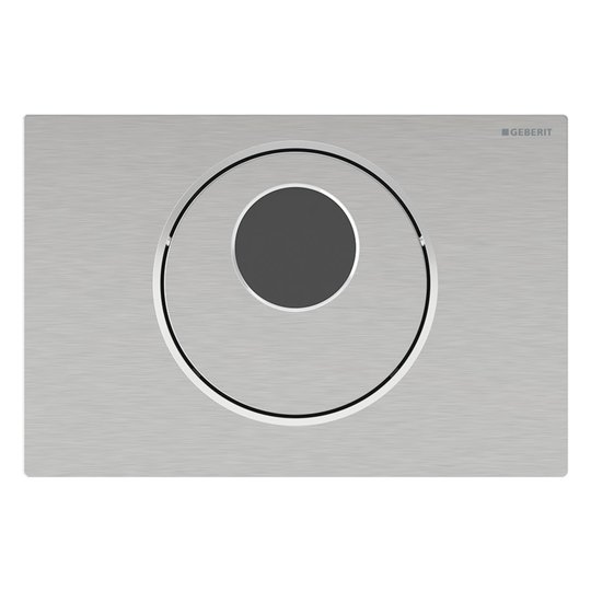 Клавиша смыва питание от сети Geberit Sigma10, нерж. сталь (115.856.SN.6) Электронная Для унитазов Электронная