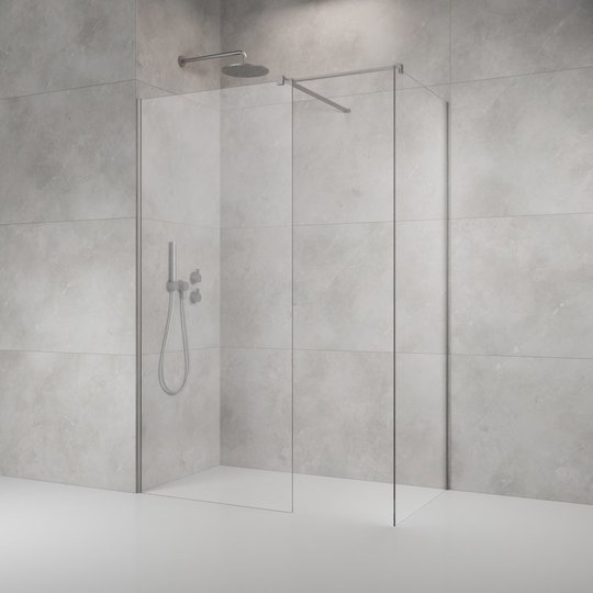 Душевая перегородка Radaway Modo New Brushed Nickel III 160x130 см (389164-91-01+389134-91-01+389000-91) walk-in Прозрачное