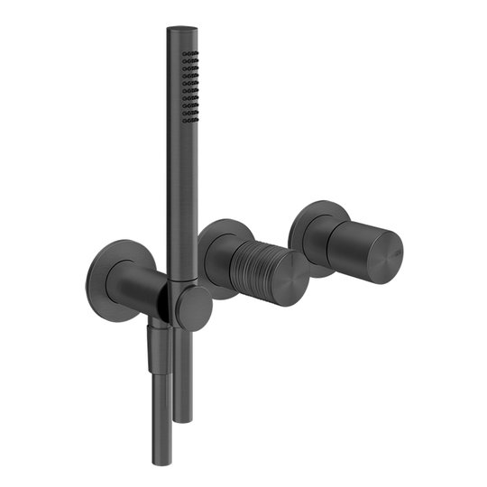 Смеситель для душа Gessi Habito Trame, черный матовый (70338-706) Для душа Черный матовый