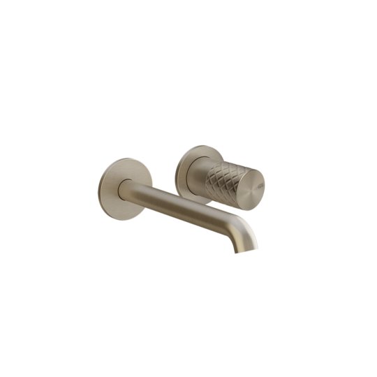 Настенный смеситель для раковины 180 мм Gessi Habito Intreccio, бронза (70188-726) Для раковины Бронза