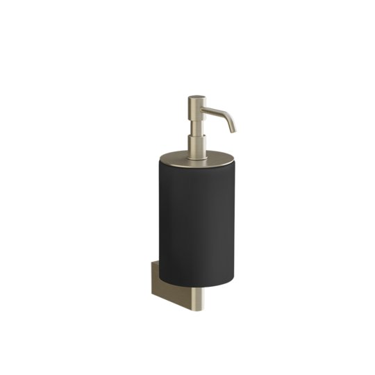 Дозатор жидкого мыла Gessi Habito, черный-никель матовый (66414-149) Дозаторы жидкого мыла Gessi