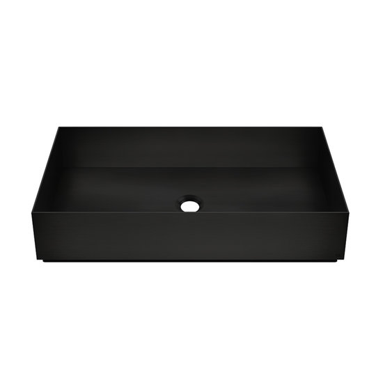 Раковина накладная 60*35 см Gessi Habito, черный (54606-299) На столешницу Прямоугольные