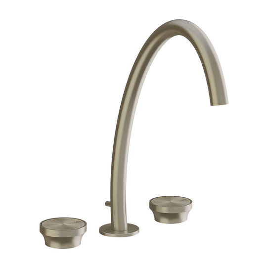 Смеситель для раковины 362 мм с донным клапаном Gessi Origini, матовый никель (66015-149) Для раковины Матовый никель