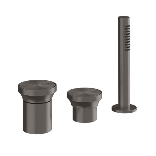 Змішувач для ванни Gessi Origini, чорний матовий металік (66043-707) Для ванни Черный матовый металлик