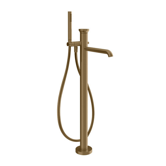 Напольный смеситель для ванны 989 мм Gessi Origini, матовая латунь (66028-727) Для ванны Матовая латунь