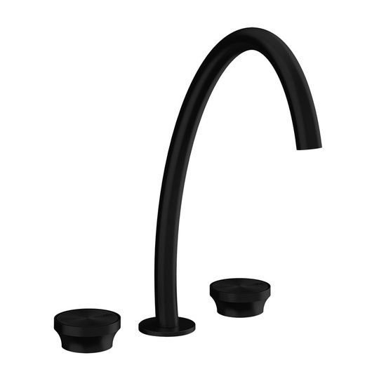 Смеситель для раковины 362 мм без донного клапана Gessi Origini, черный (66016-299) Для раковины Черный