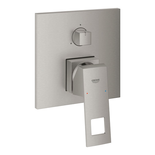 Смеситель для душа с переключателем на 3 потребителя Grohe Eurocube, нержавеющая сталь (24094DC0) Для ванны, Для душа Нерж. сталь