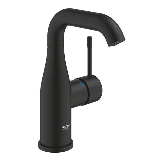 Смеситель для раковины Grohe Essence New M-Size, черный матовый (24176KF1) Для раковины Черный, Черный матовый
