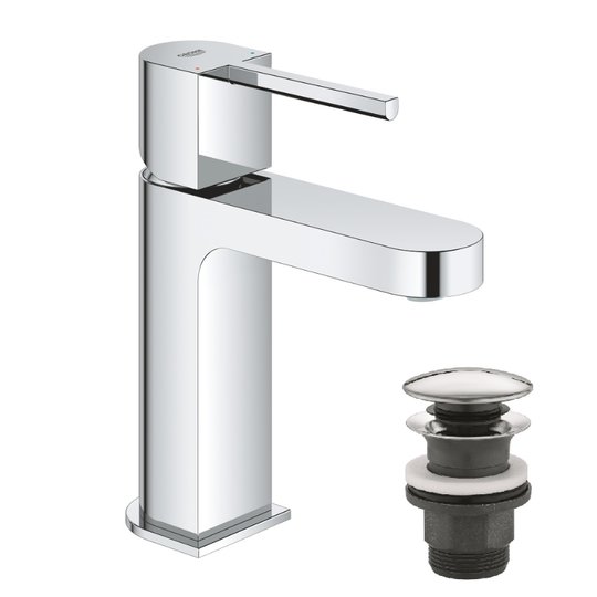 Змішувач для раковини 17 см Grohe Plus S-Size, хром (33163003) Для раковини Хром
