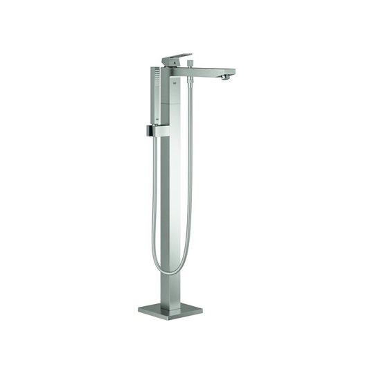 Напольный смеситель Grohe Eurocube, суперсталь (23672DC1) Для ванны Нерж. сталь