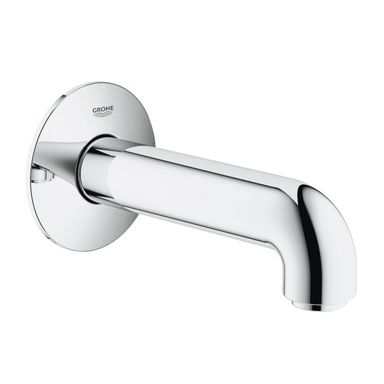  Настінний вилив для ванни 140 мм Grohe Bau Classic, хром (13258000) GroheBau Classic Настінні приховані
